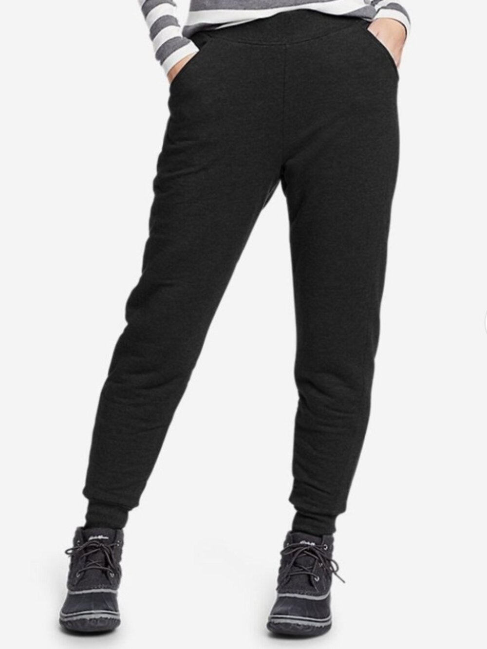 NWT Eddie Bauer Snow Lodge Sherpa-Lined Sweatpants